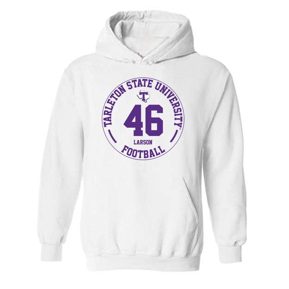 Tarleton State - NCAA Football : Brad Larson - Classic Fashion Shersey Hooded Sweatshirt-0
