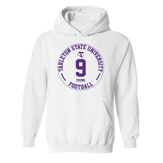 Tarleton State - NCAA Football : Tiar Young - Classic Fashion Shersey Hooded Sweatshirt-0