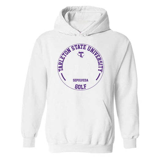 Tarleton State - NCAA Men's Golf : Cristobal Sepulveda - Classic Fashion Shersey Hooded Sweatshirt-0
