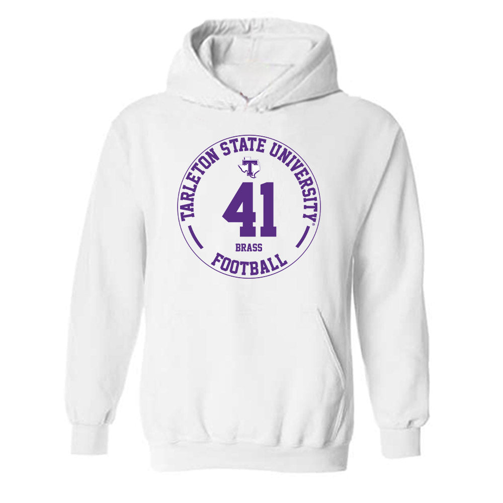 Tarleton State - NCAA Football : Reid Brass - Classic Fashion Shersey Hooded Sweatshirt-0