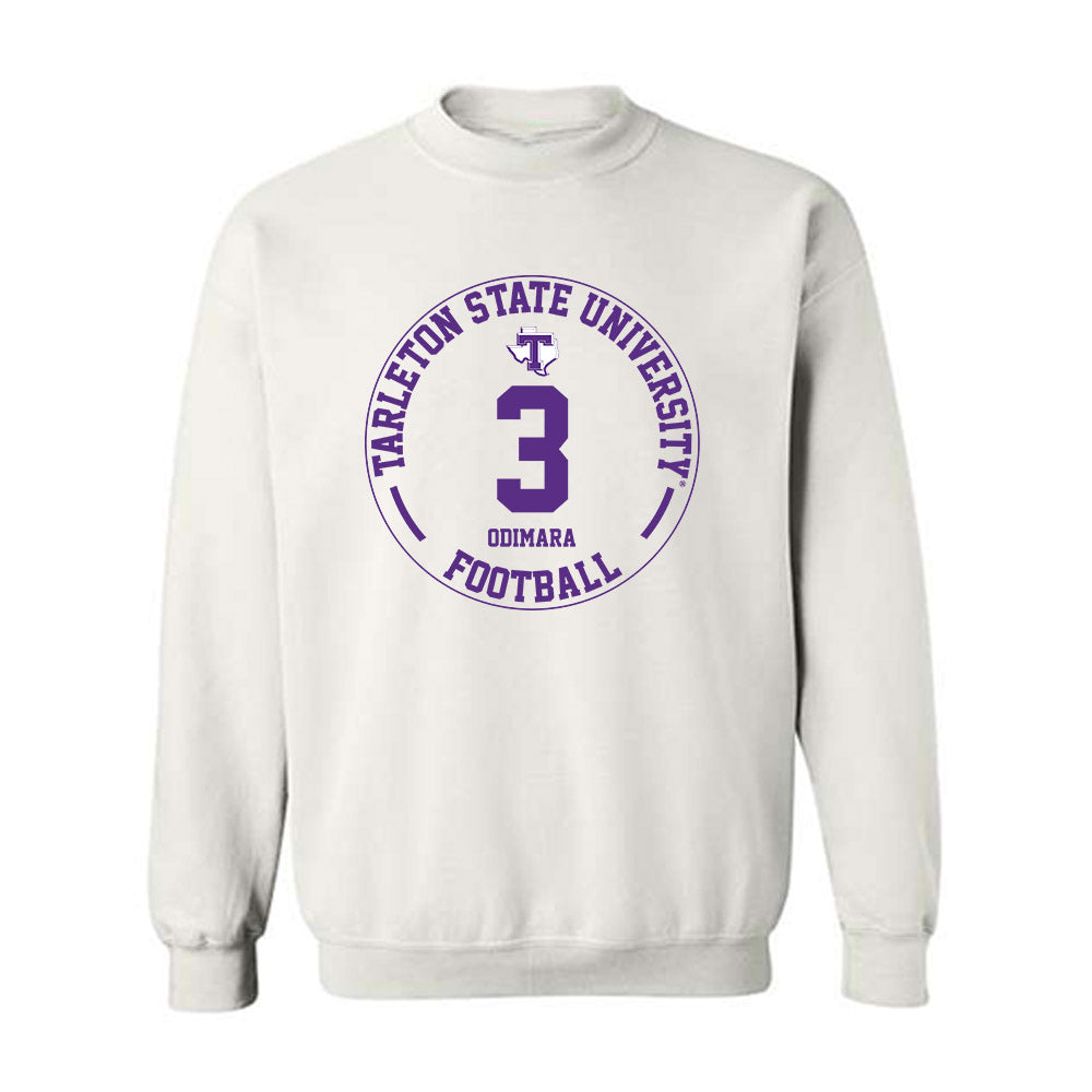 Tarleton State - NCAA Football : Les Odimara - Classic Fashion Shersey Crewneck Sweatshirt-0