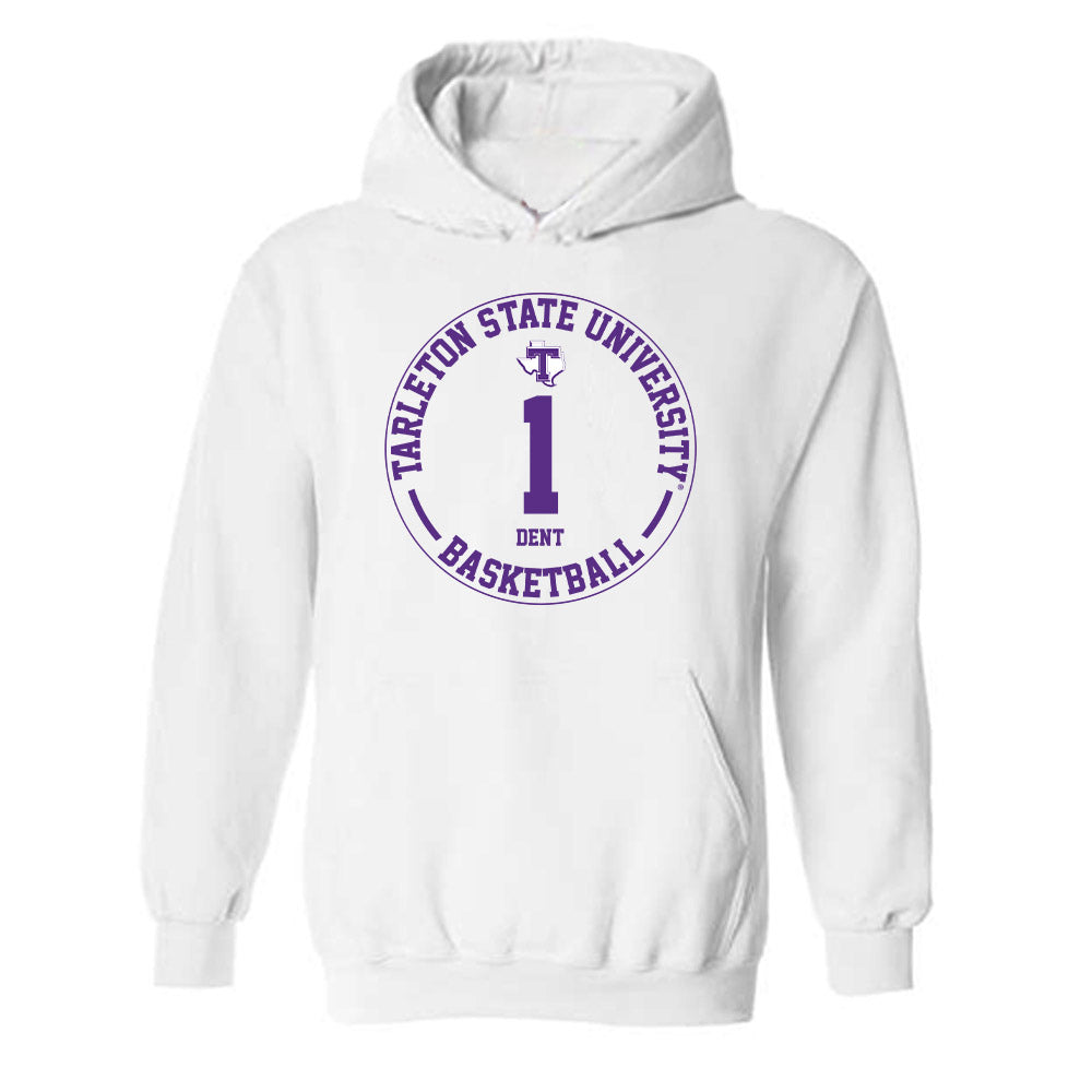 Tarleton State - NCAA Men's Basketball : Aj Dent - Classic Fashion Shersey Hooded Sweatshirt-0