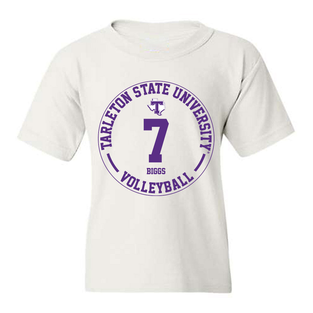 Tarleton State - NCAA Women's Volleyball : Taylynn Biggs - Classic Fashion Shersey Youth T-Shirt-0