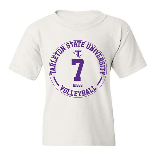Tarleton State - NCAA Women's Volleyball : Taylynn Biggs - Classic Fashion Shersey Youth T-Shirt-0