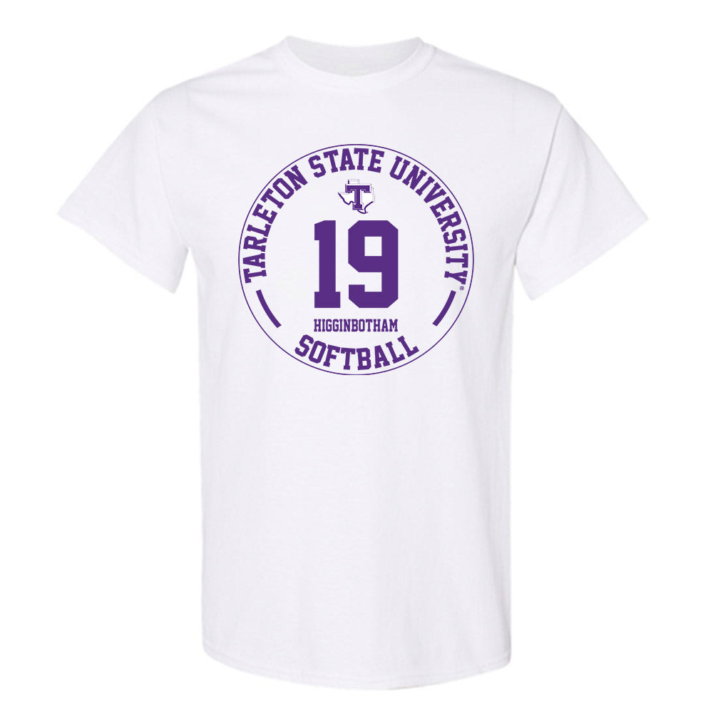 Tarleton State - NCAA Softball : Alyson Higginbotham - Classic Fashion Shersey T-Shirt-0