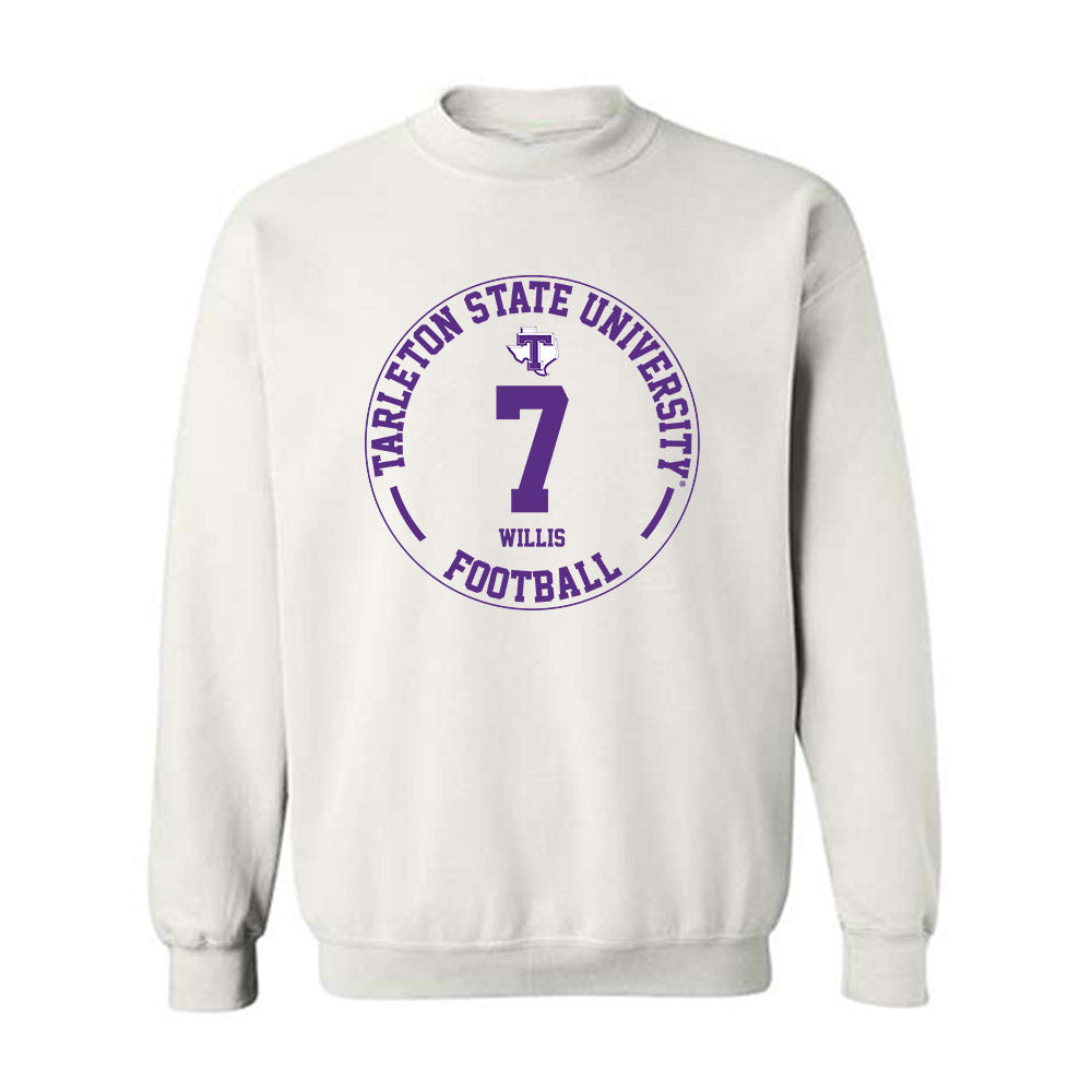 Tarleton State - NCAA Football : Marquis Willis - Classic Fashion Shersey Crewneck Sweatshirt-0