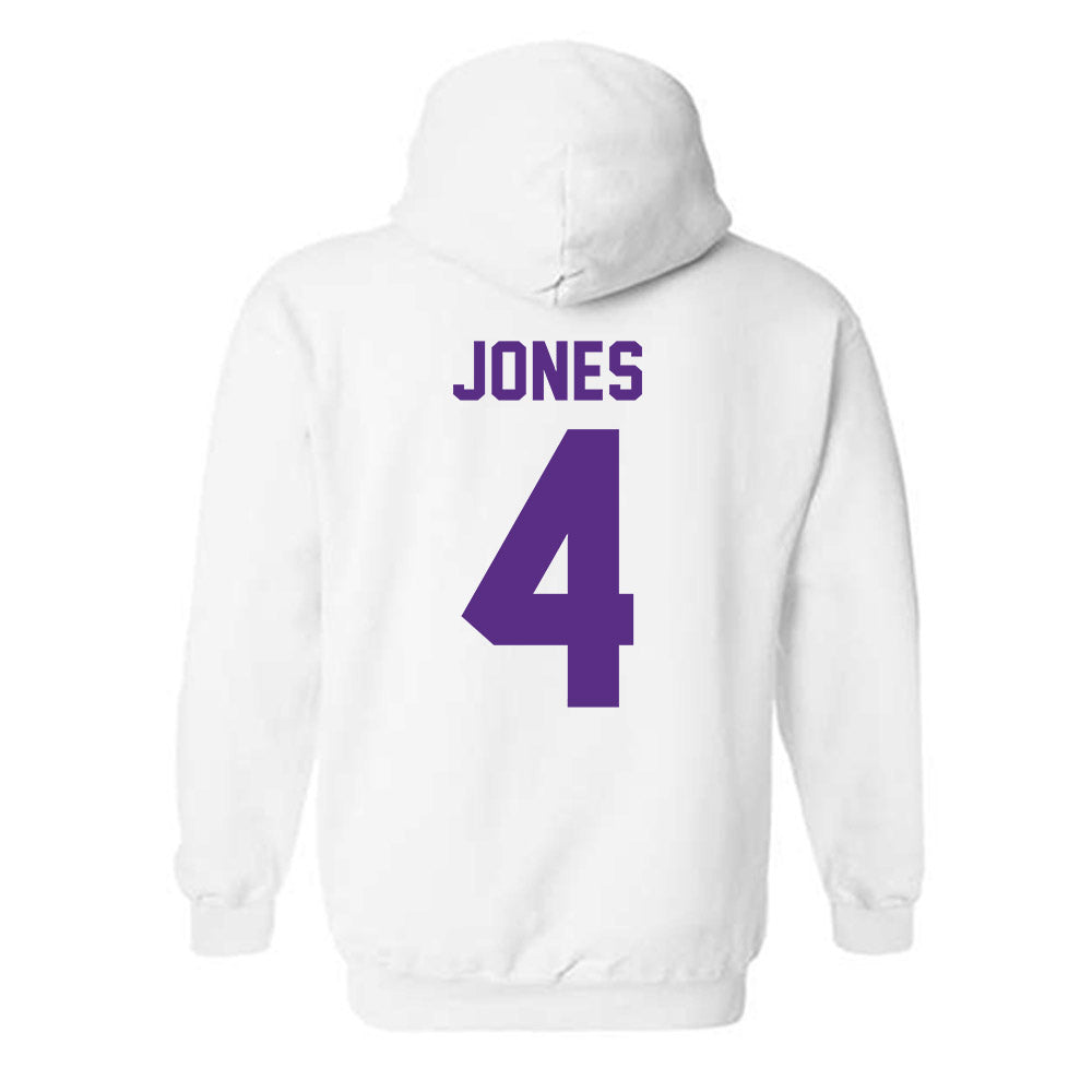 Tarleton State - NCAA Women's Basketball : Kyriana Jones - Classic Shersey Hooded Sweatshirt-1