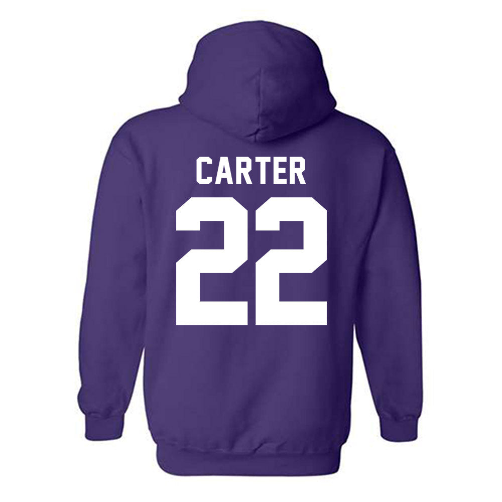 Tarleton State - NCAA Women's Volleyball : morgan carter - Classic Shersey Hooded Sweatshirt-1