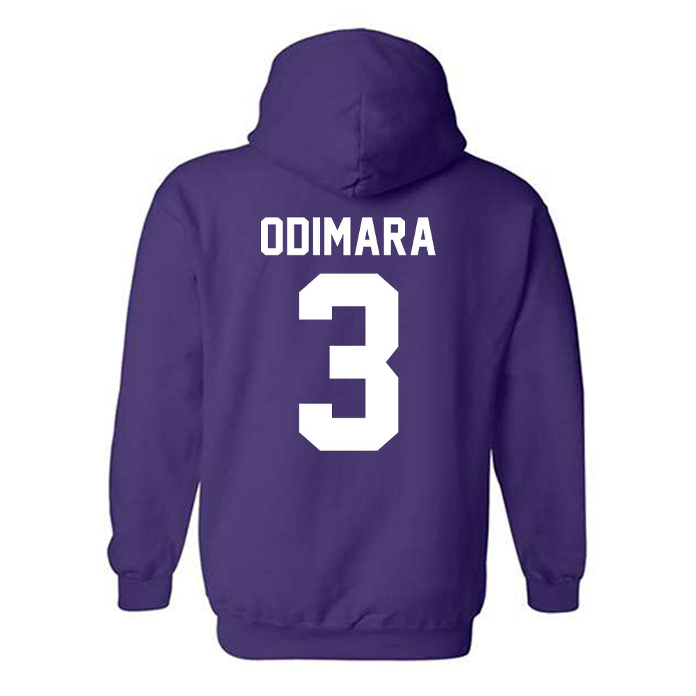 Tarleton State - NCAA Football : Les Odimara - Classic Shersey Hooded Sweatshirt-1