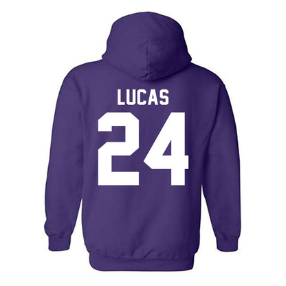 Tarleton State - NCAA Baseball : Aden Lucas - Classic Shersey Hooded Sweatshirt-1
