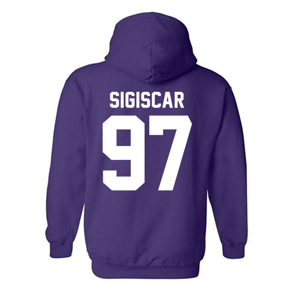 Tarleton State - NCAA Men's Basketball : Andy SIGISCAR - Classic Shersey Hooded Sweatshirt-1