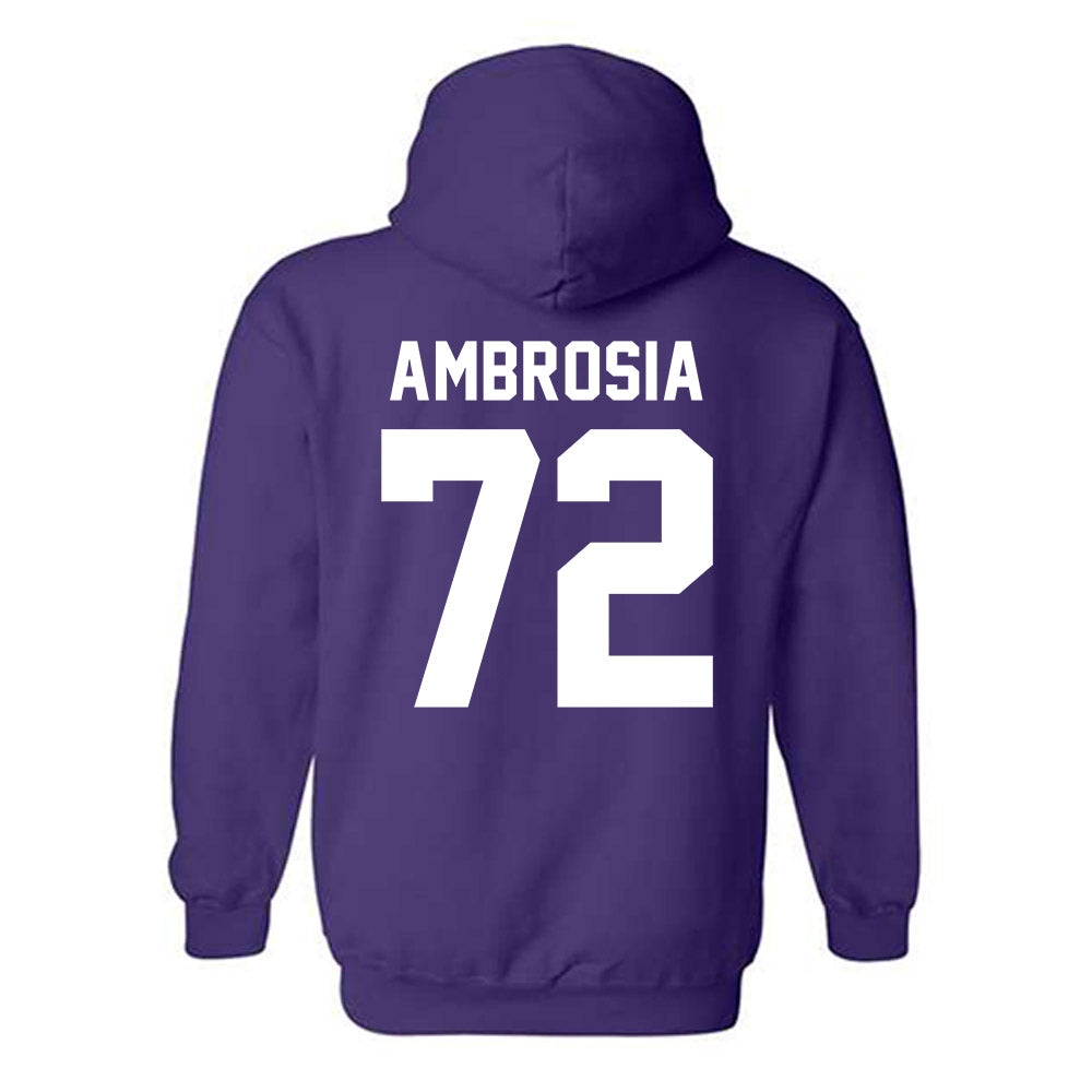 Tarleton State - NCAA Football : Alec Ambrosia - Classic Shersey Hooded Sweatshirt-1