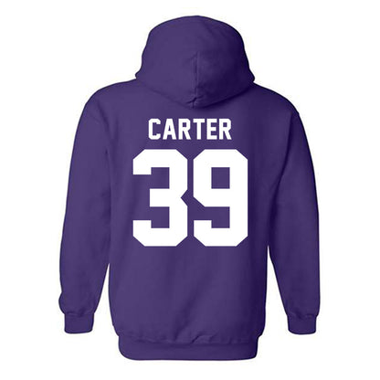 Tarleton State - NCAA Baseball : Brendon Carter - Classic Shersey Hooded Sweatshirt-1
