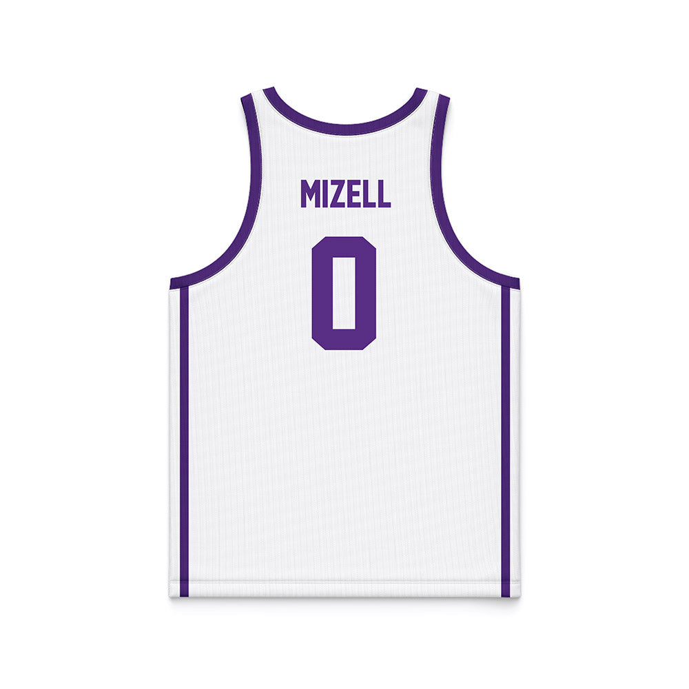 Tarleton State - NCAA Men's Basketball : Jordan Mizell - White Basketball Jersey-1