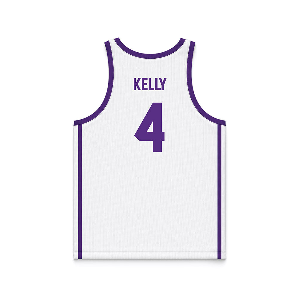 Tarleton State - NCAA Men's Basketball : Leroy Kelly - White Basketball Jersey-1