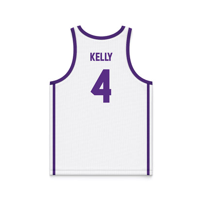 Tarleton State - NCAA Men's Basketball : Leroy Kelly - White Basketball Jersey-1