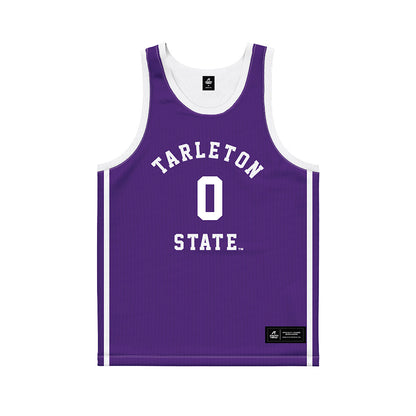 Tarleton State - NCAA Men's Basketball : Jordan Mizell - Purple Basketball Jersey-0