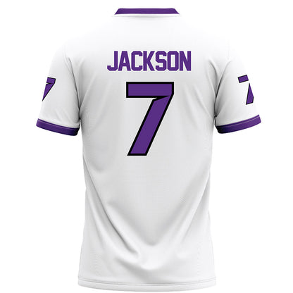 Tarleton State - NCAA Football : Jaylen Jackson - White Football Jersey-1