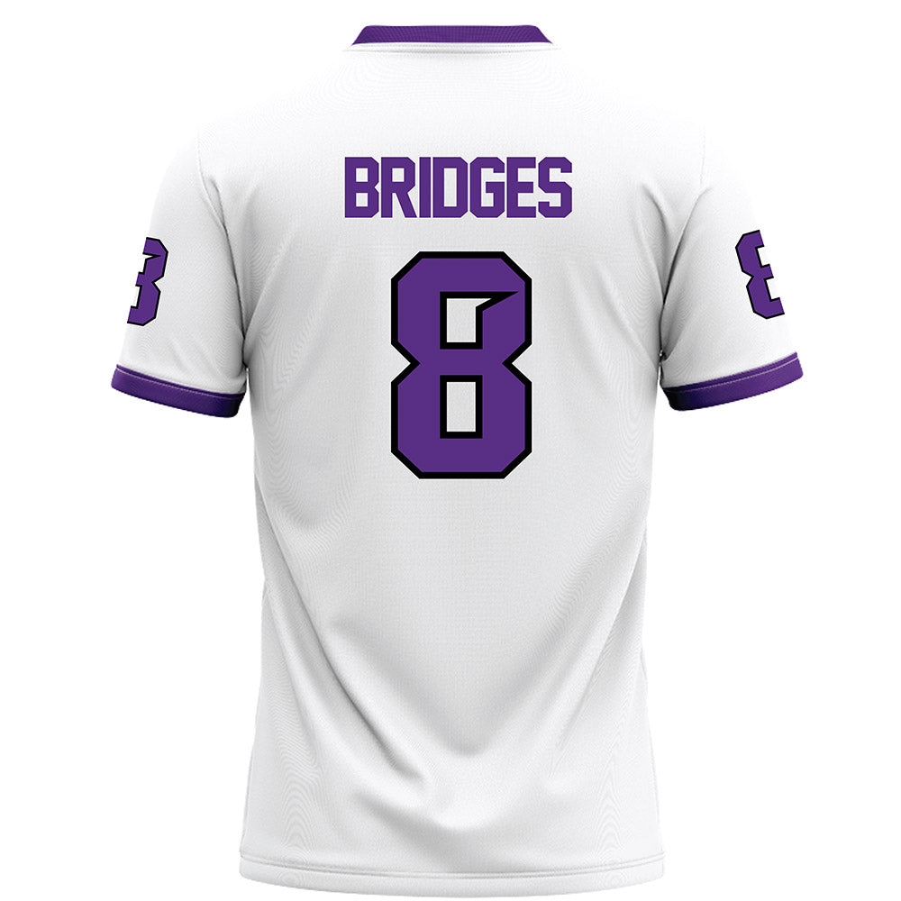 Tarleton State - NCAA Football : Braelon Bridges - White Football Jersey-1