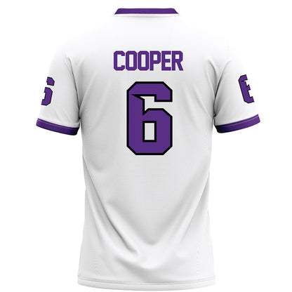 Tarleton State - NCAA Football : Darius Cooper - White Football Jersey