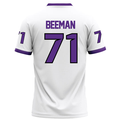 Tarleton State - NCAA Football : Connor Beeman - White Football Jersey