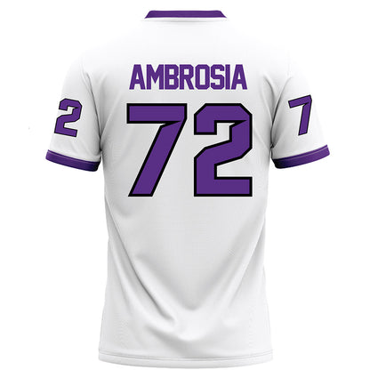 Tarleton State - NCAA Football : Alec Ambrosia - White Football Jersey-1