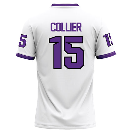 Tarleton State - NCAA Football : Cardea Collier - White Football Jersey-1