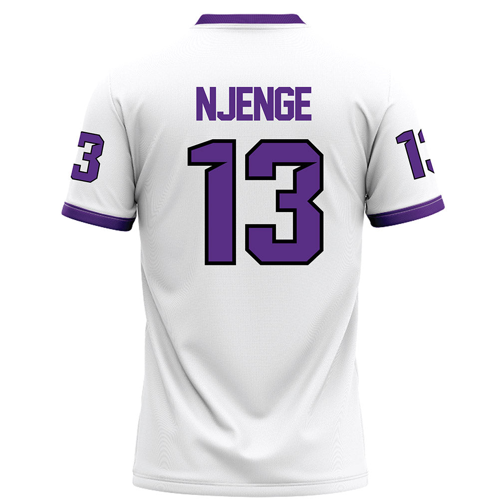 Tarleton State - NCAA Football : Pius Njenge - White Football Jersey-1