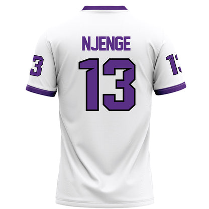 Tarleton State - NCAA Football : Pius Njenge - White Football Jersey-1