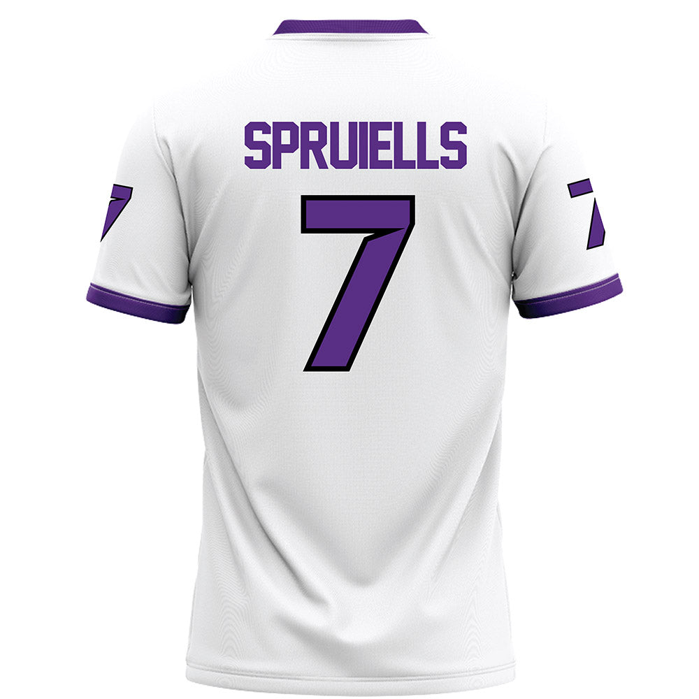 Tarleton State - NCAA Football : David Spruiells - White Football Jersey-1