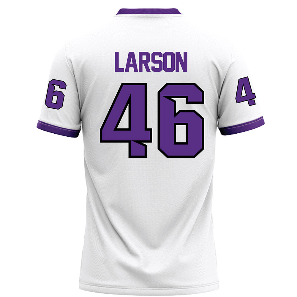 Tarleton State - NCAA Football : Brad Larson - White Football Jersey-1