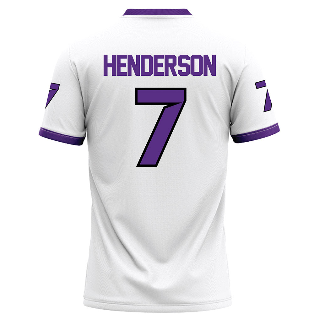 Tarleton State - NCAA Football : Mikey Henderson - White Football Jersey