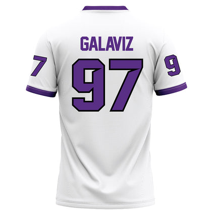 Tarleton State - NCAA Football : Gianni Galaviz - White Football Jersey