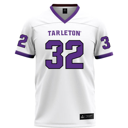 Tarleton State - NCAA Football : Kristian Dalton - White Football Jersey