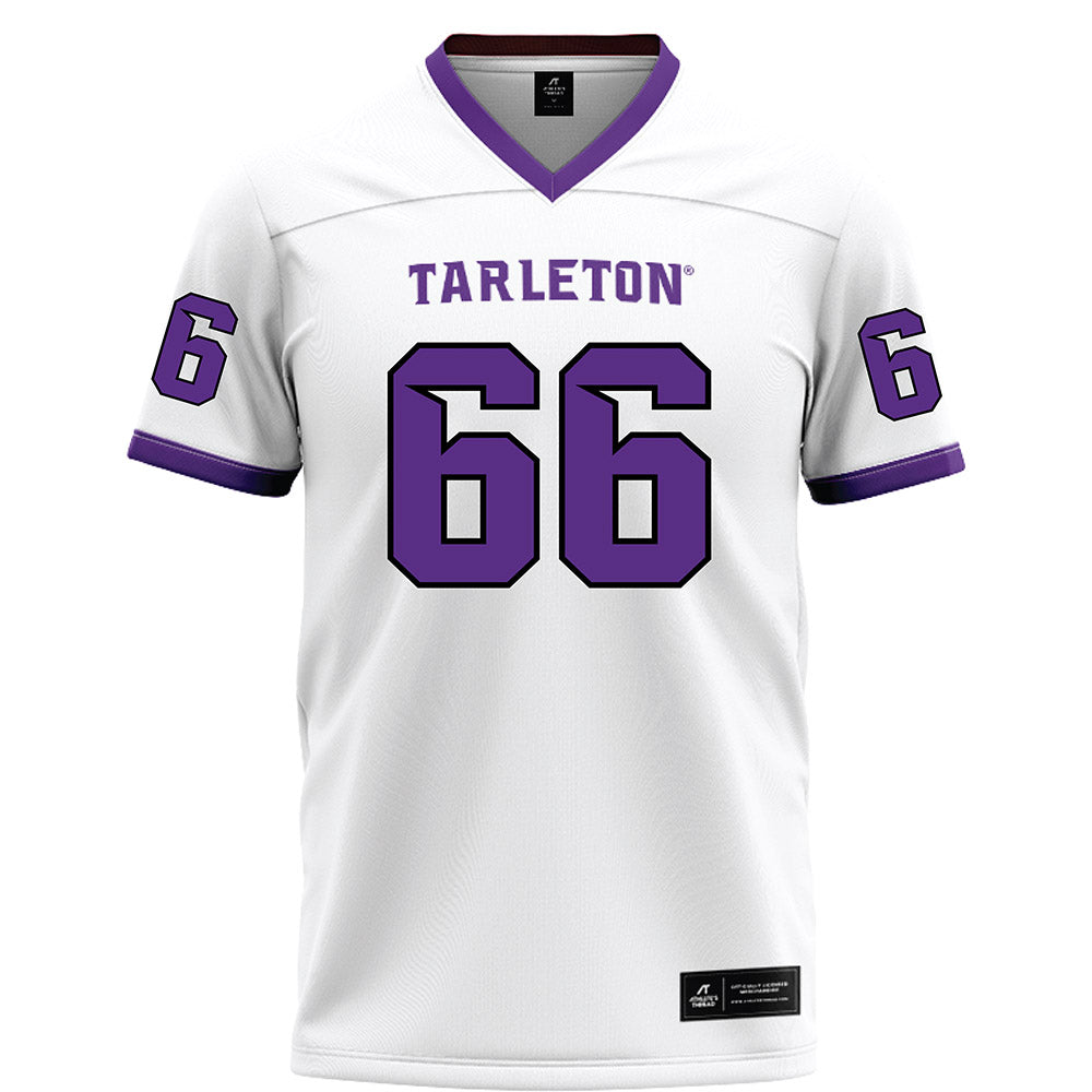 Tarleton State - NCAA Football : Jake Hall - White Football Jersey