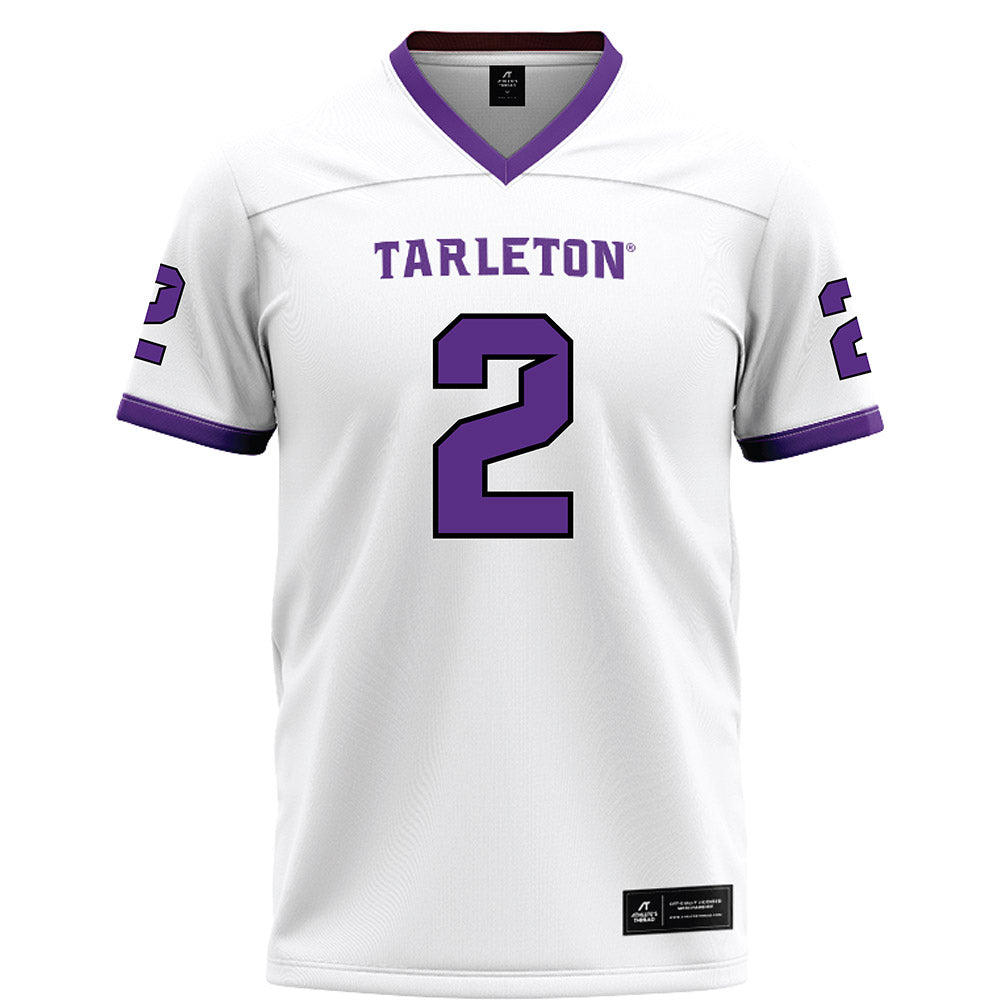 Tarleton State - NCAA Football : Cody Jackson - White Football Jersey