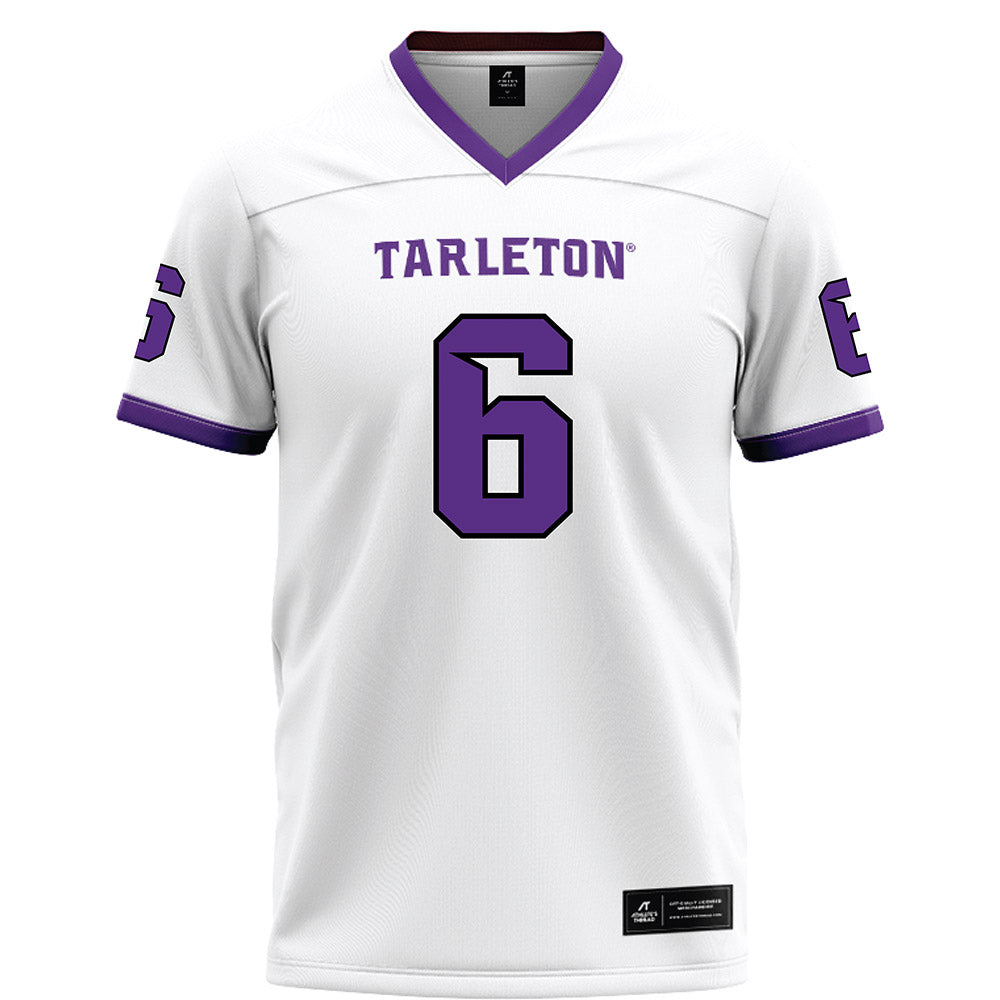Tarleton State - NCAA Football : Darius Cooper - White Football Jersey