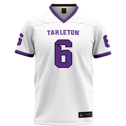 Tarleton State - NCAA Football : Darius Cooper - White Football Jersey