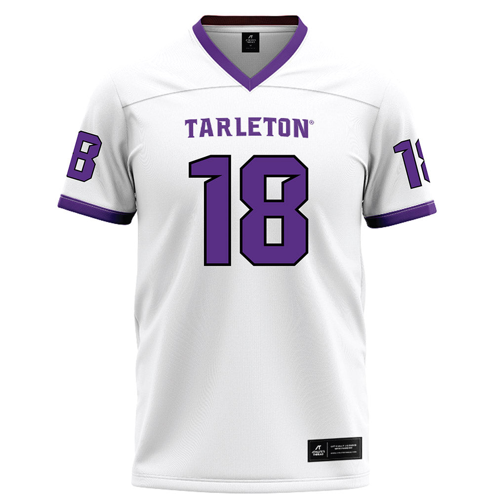 Tarleton State - NCAA Football : Matt Freeman - White Football Jersey-0