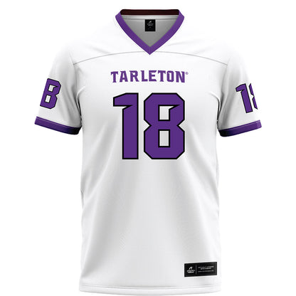 Tarleton State - NCAA Football : Matt Freeman - White Football Jersey-0