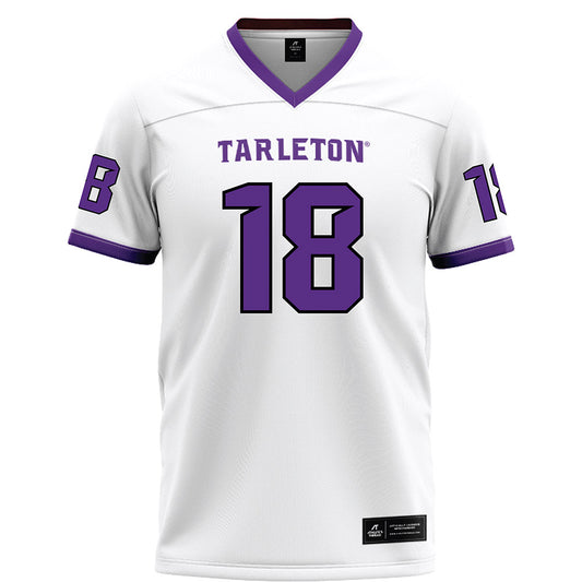 Tarleton State - NCAA Football : Matt Freeman - White Football Jersey-0