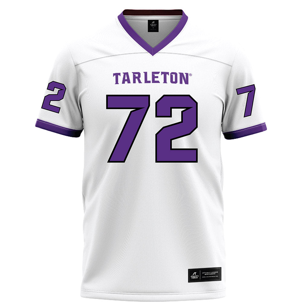 Tarleton State - NCAA Football : Alec Ambrosia - White Football Jersey-0
