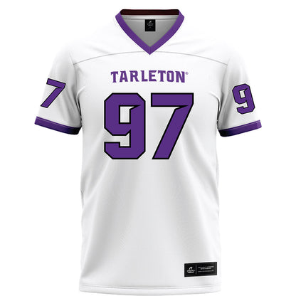 Tarleton State - NCAA Football : Gianni Galaviz - White Football Jersey