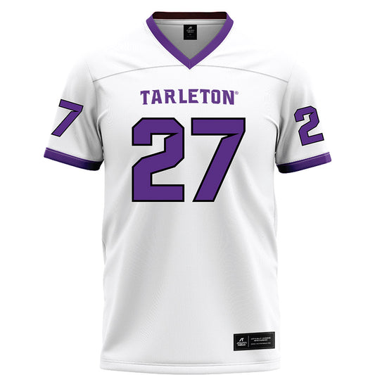 Tarleton State - NCAA Football : Stephen Woods Jr - White Football Jersey-0