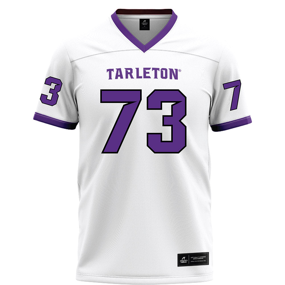 Tarleton State - NCAA Football : Rowdy Garza - White Football Jersey