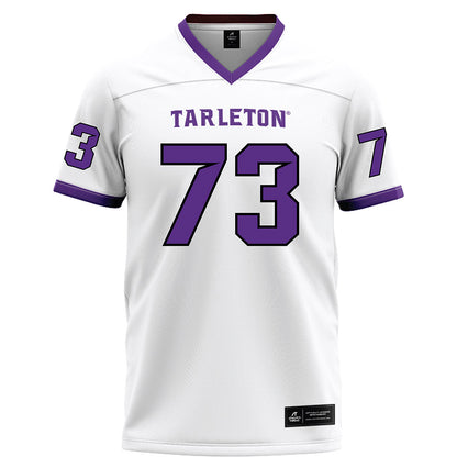 Tarleton State - NCAA Football : Rowdy Garza - White Football Jersey
