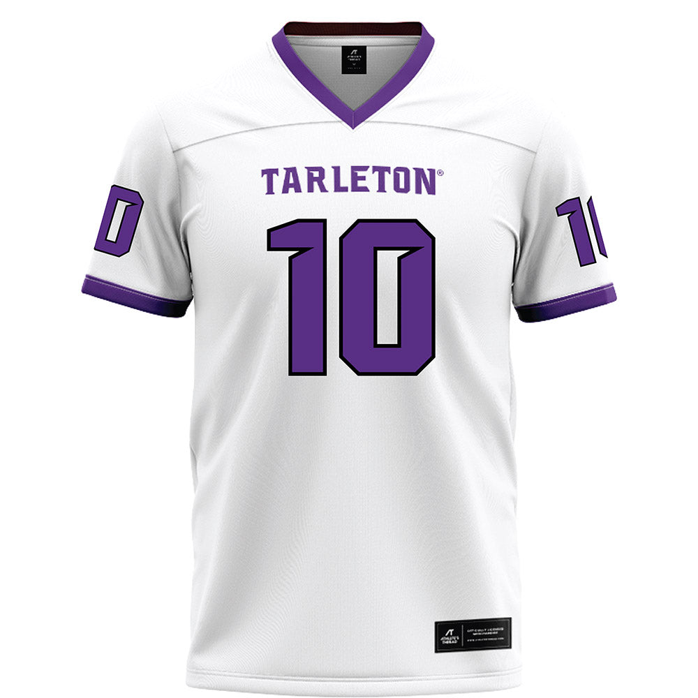 Tarleton State - NCAA Football : Benjamin Omayebu - White Football Jersey