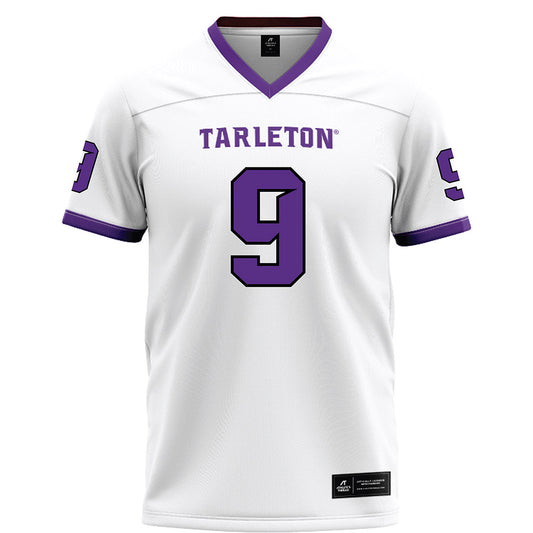 Tarleton State - NCAA Football : Tiar Young - White Football Jersey-0