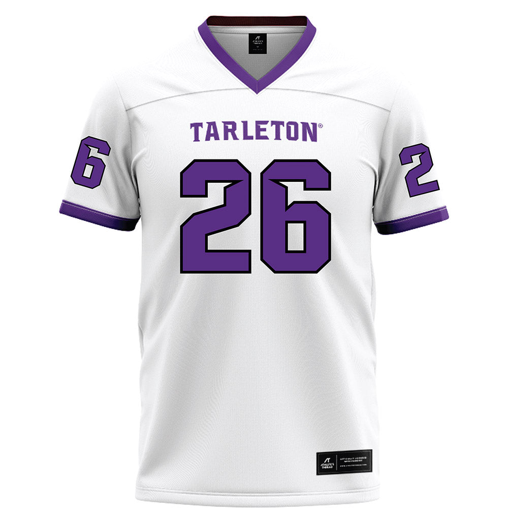 Tarleton State - NCAA Football : Andre Thomas Jr - White Football Jersey-0