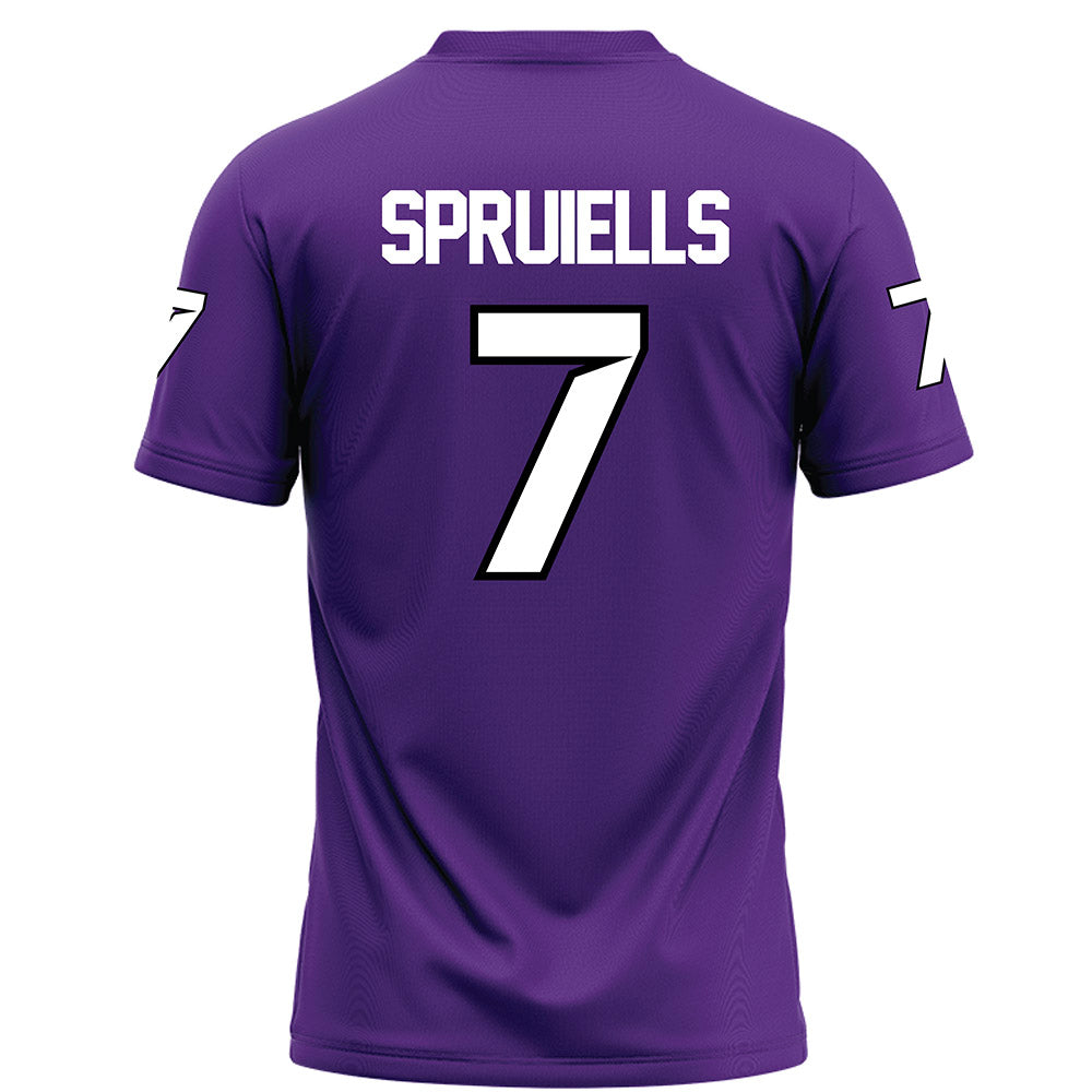 Tarleton State - NCAA Football : David Spruiells - Purple Football Jersey-1